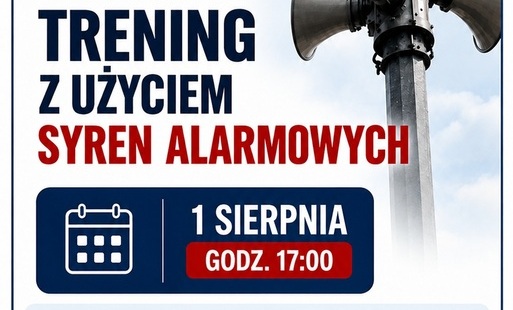 Zdjęcie do Trening wczesnego ostrzegania i alarmowania - 1 sierpnia 2026 r.